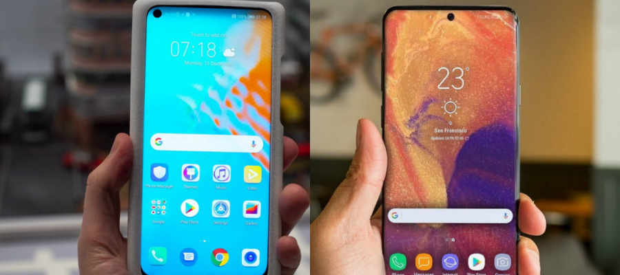    Galaxy A8s   Huawei Honor View 20 